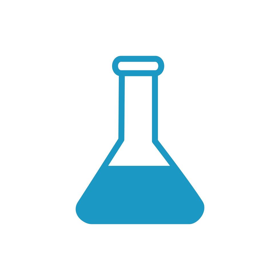 medische buis test laboratorium lijn stijlicoon vector