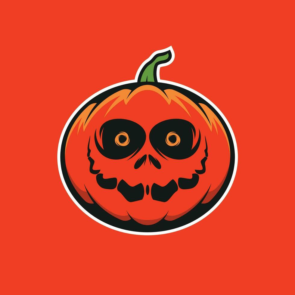 gelukkig halloween pompoen illustratie vector