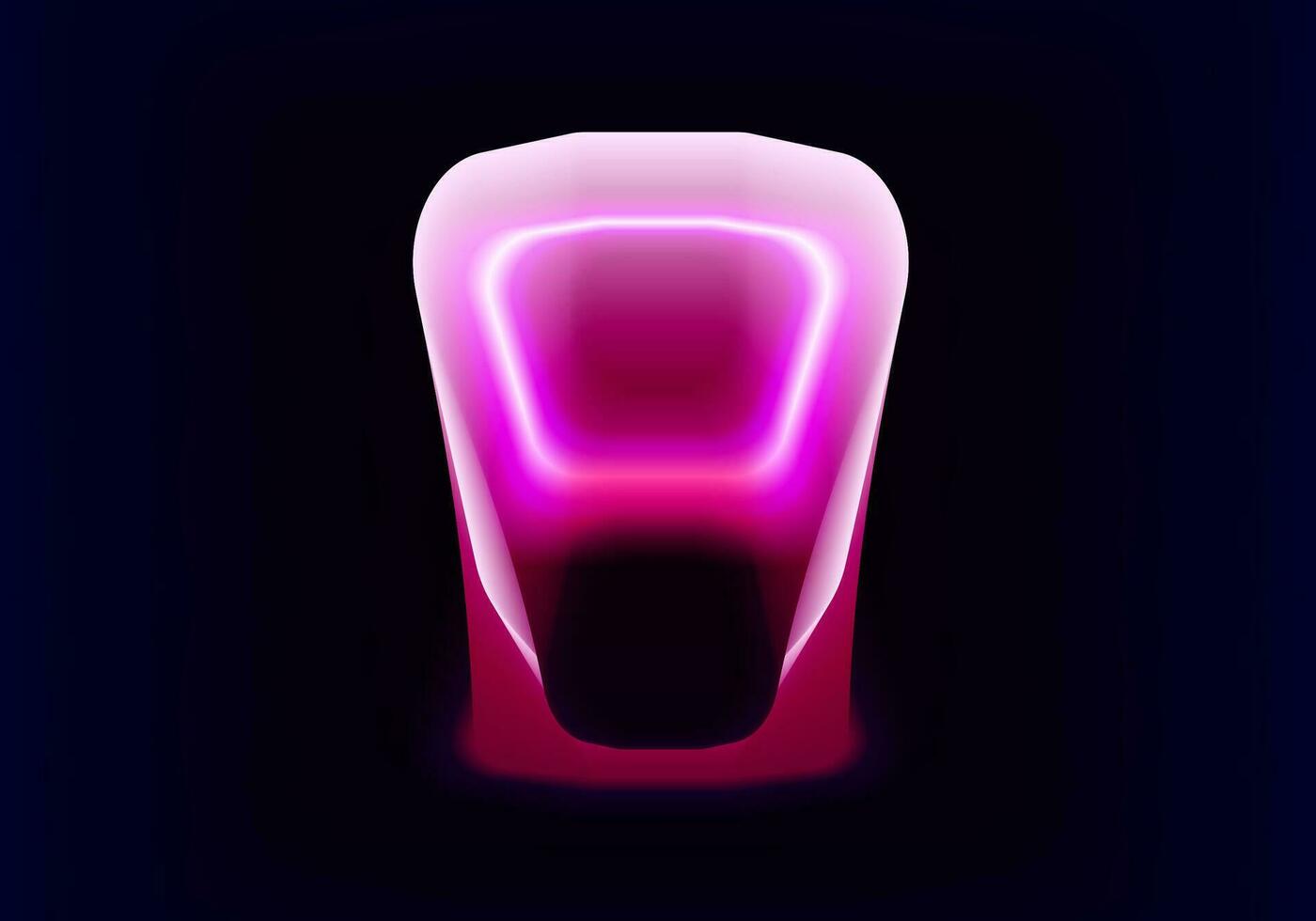 neon Aan rood licht knop. macht Aan rood neon teken Aan donker. Aan uit knop vector