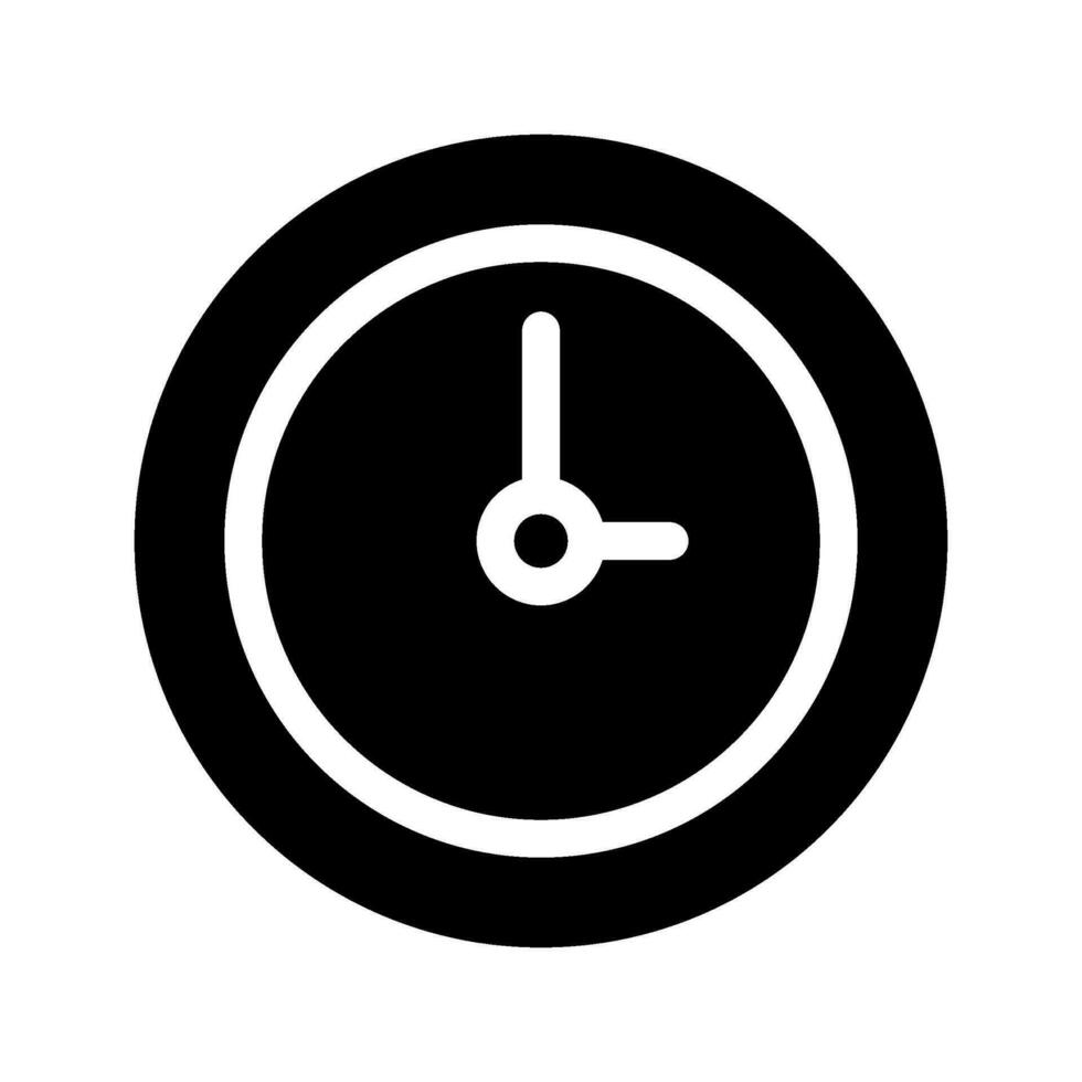 klok icoon vector symbool ontwerp illustratie