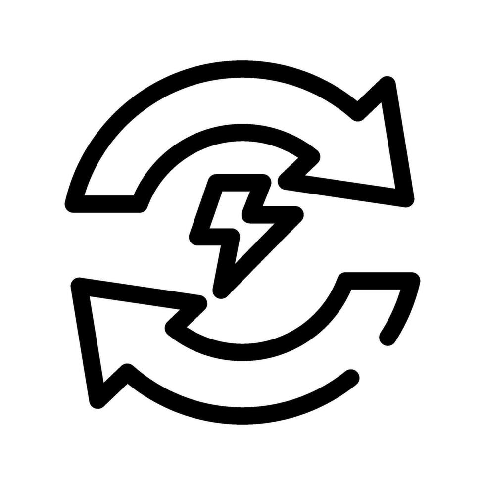 energie recycle icoon vector symbool ontwerp illustratie