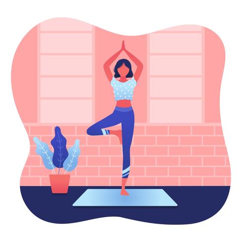 Yoga klasse Vector