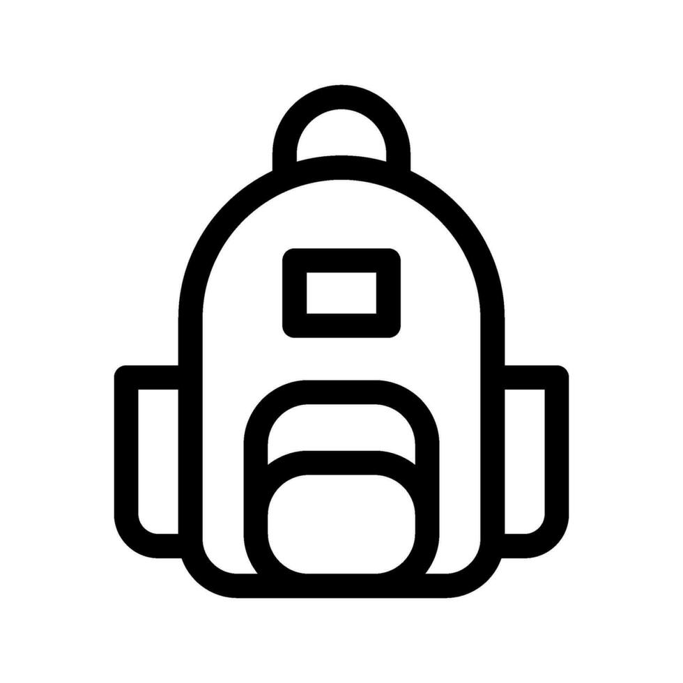 rugzak icoon vector symbool ontwerp illustratie