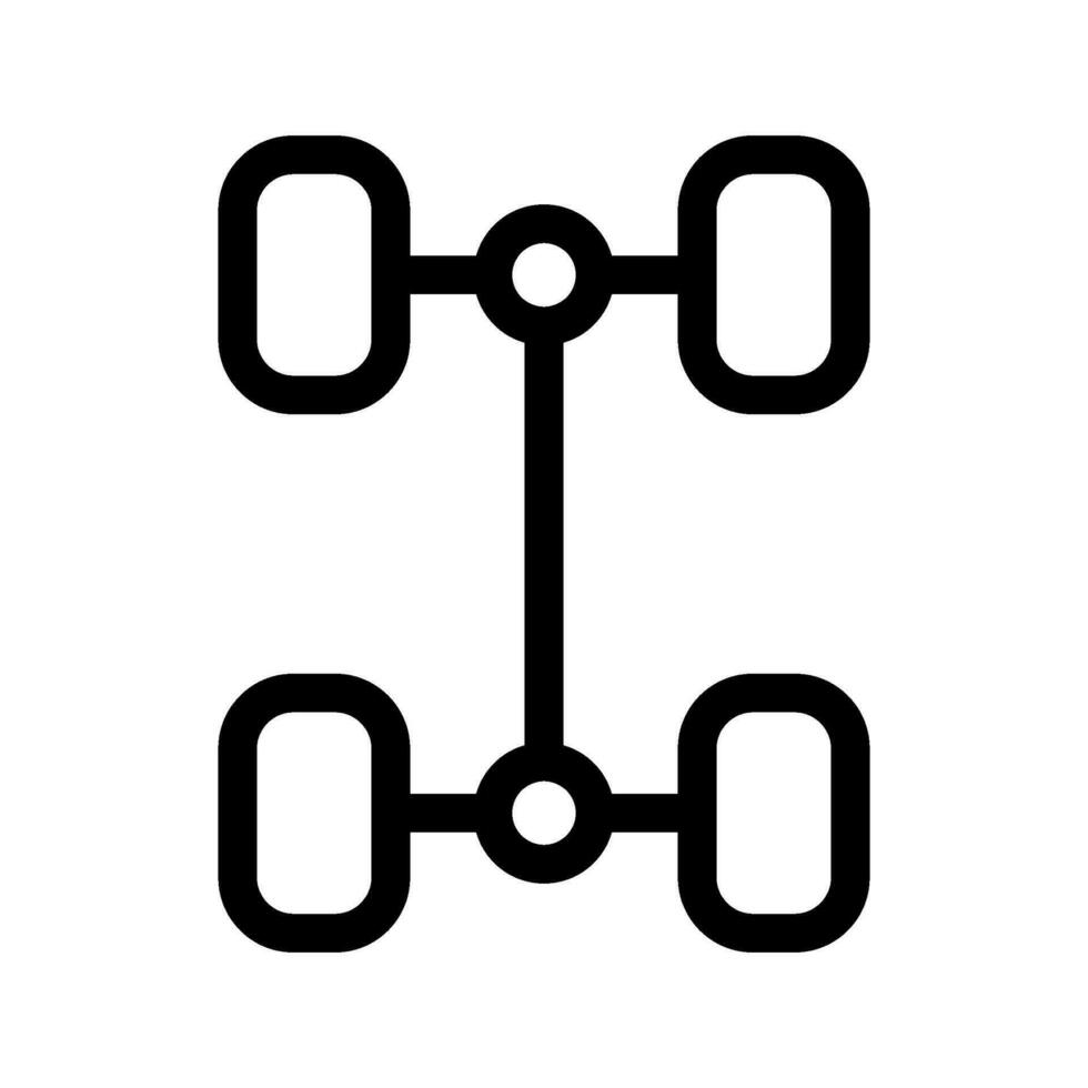 vier wiel rit icoon vector symbool ontwerp illustratie