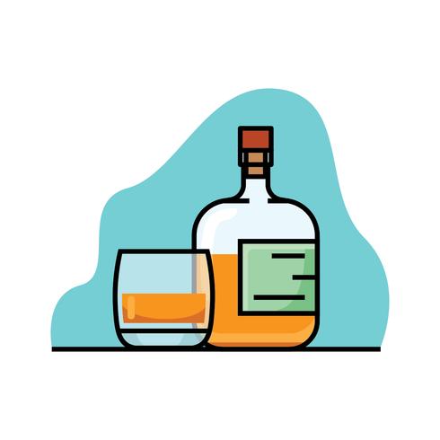 Bourbon vectorillustratie vector