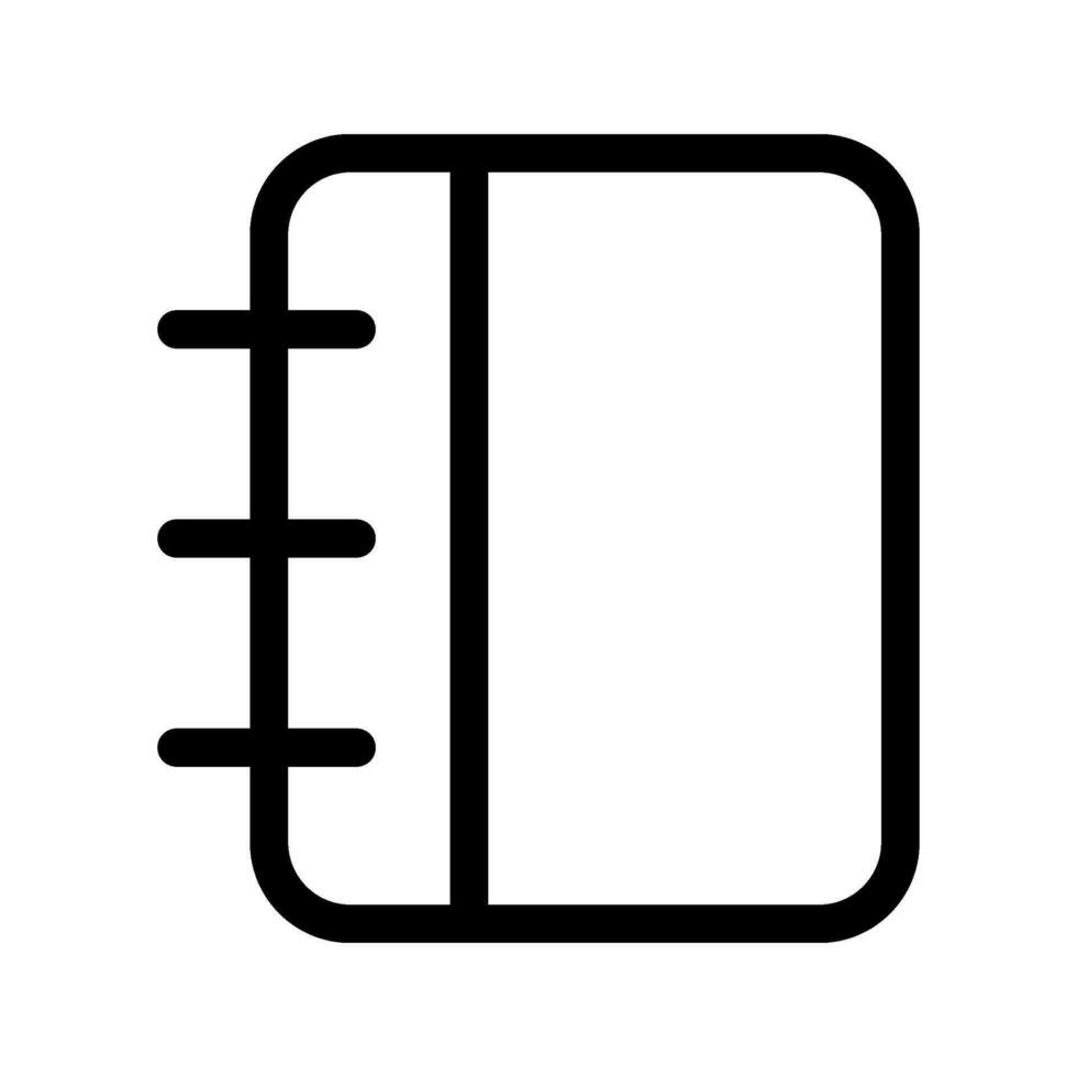 dagboek icoon vector symbool ontwerp illustratie