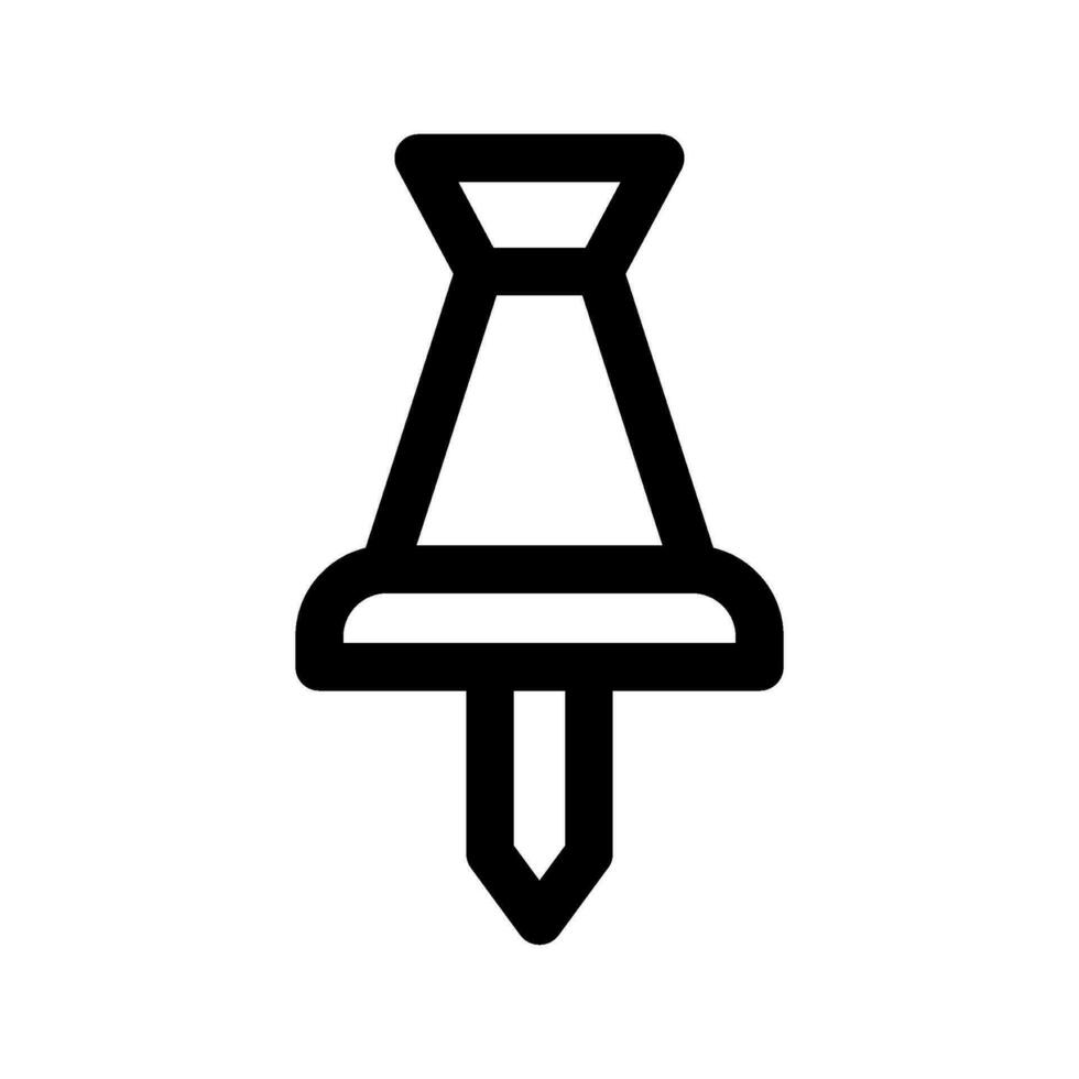 papier pin icoon vector symbool ontwerp illustratie
