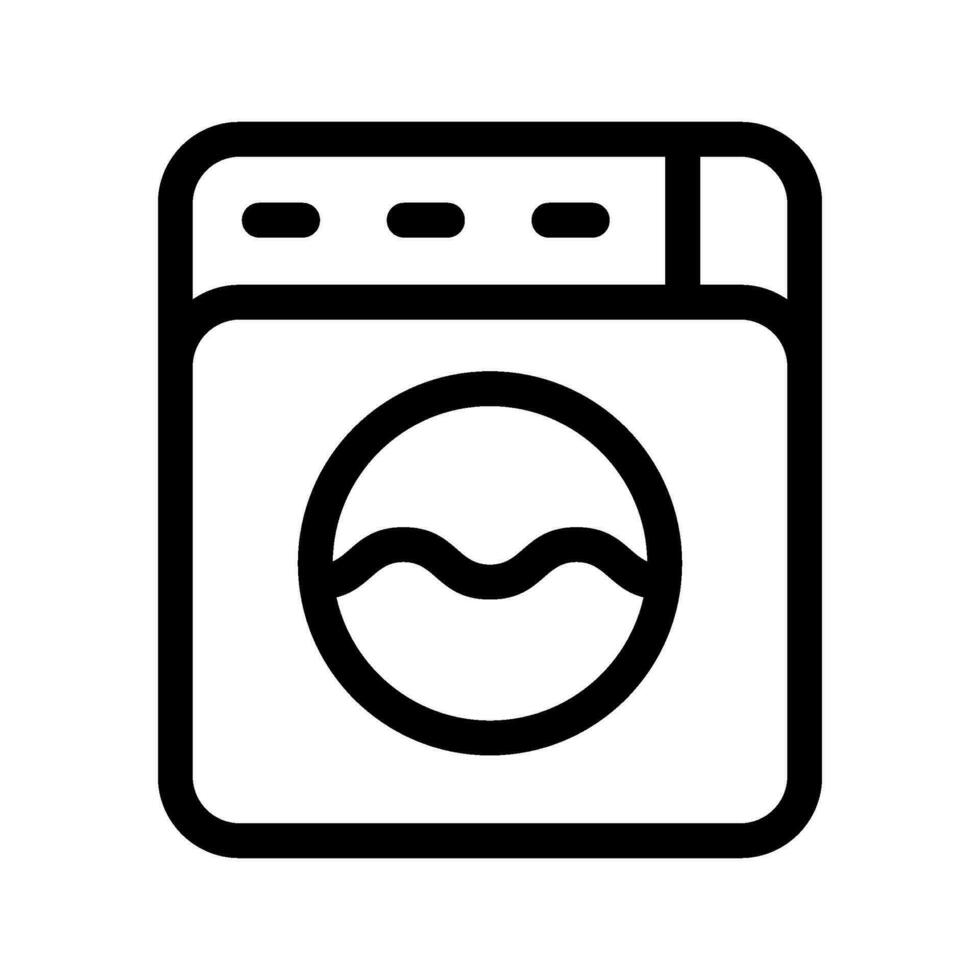 het wassen machine icoon vector symbool ontwerp illustratie