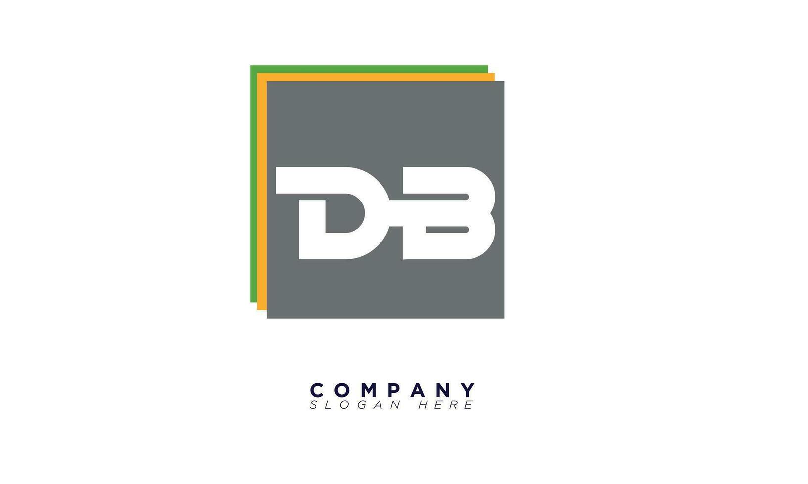 db alfabet letters initialen monogram logo bd, d en b vector