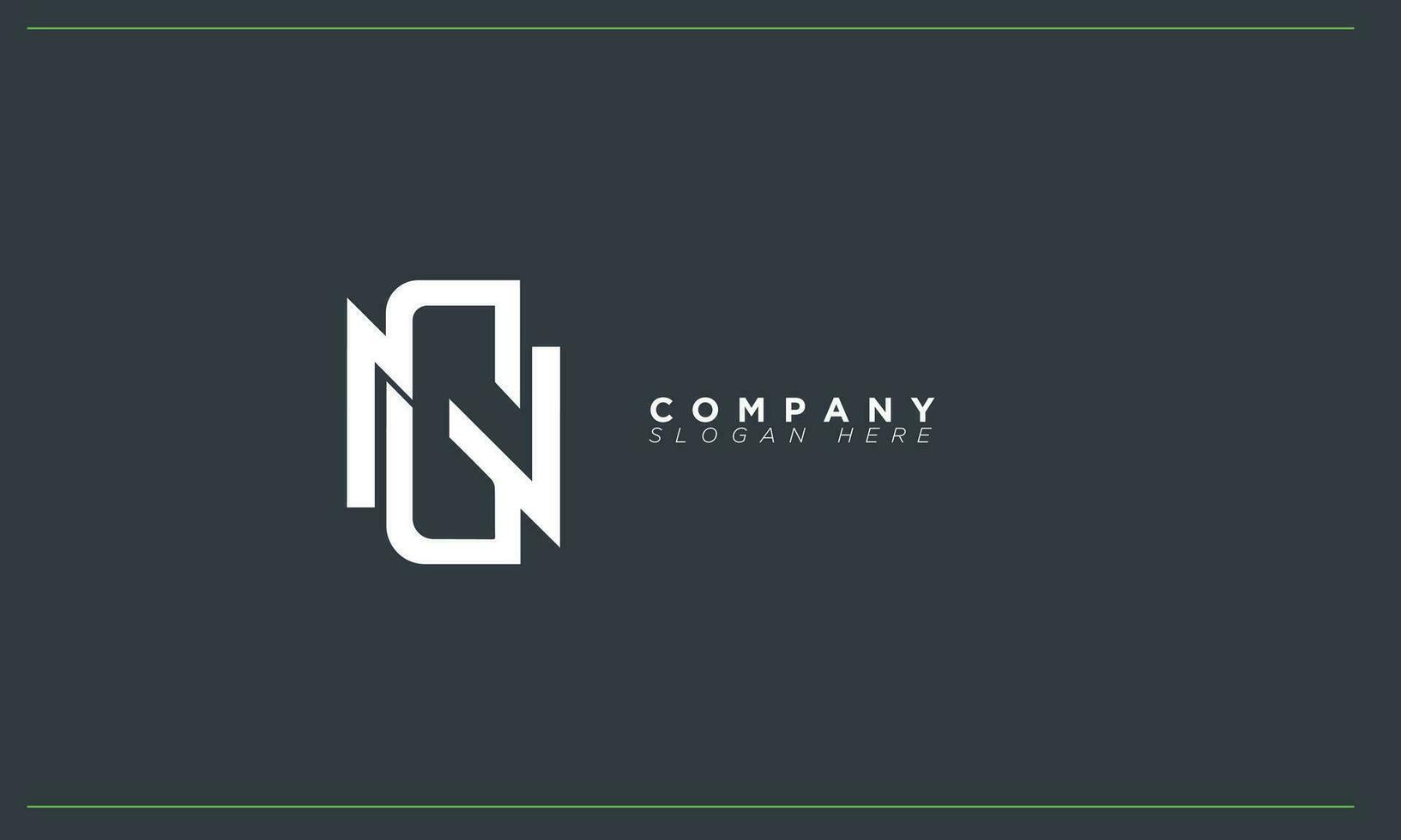 ng alfabet letters initialen monogram logo gn, n en g vector