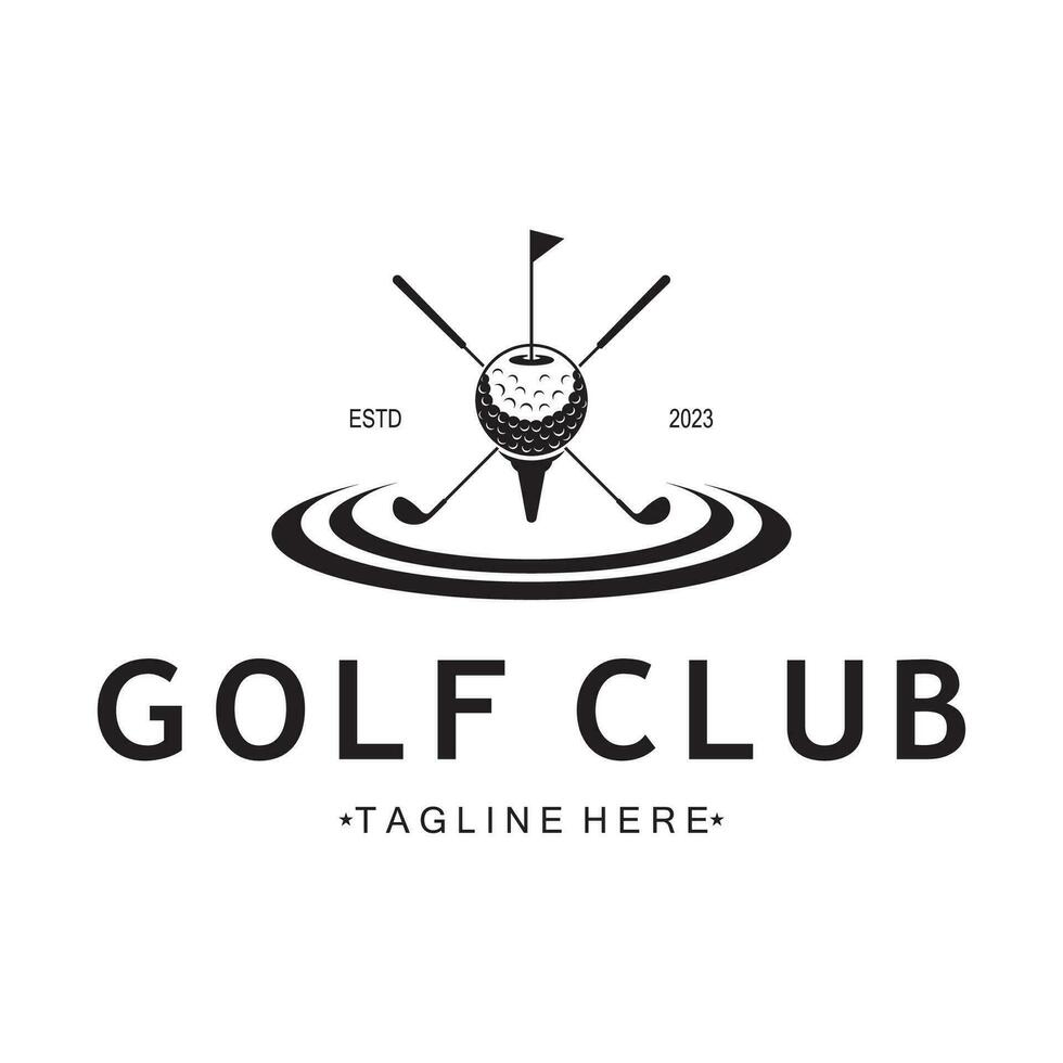 golf bal logo, golf ontwerp stok logo, logo voor professioneel golf team, golf club, toernooi, golf op te slaan bedrijf, golf Cursus, evenement vector