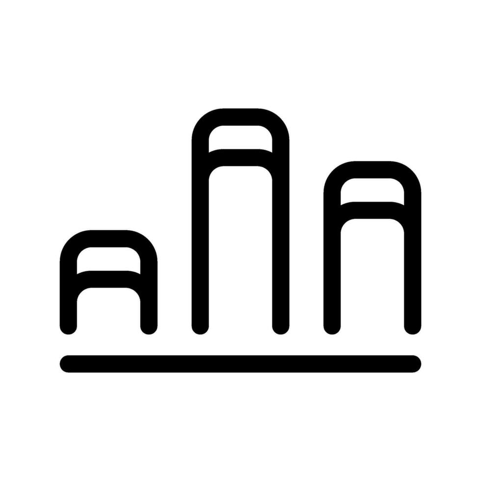 bar tabel icoon vector symbool ontwerp illustratie