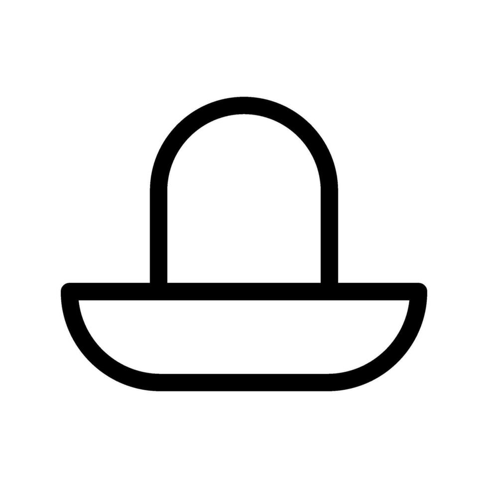sombrero icoon vector symbool ontwerp illustratie