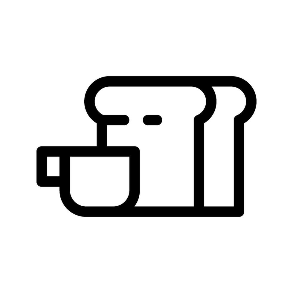ontbijt icoon vector symbool ontwerp illustratie