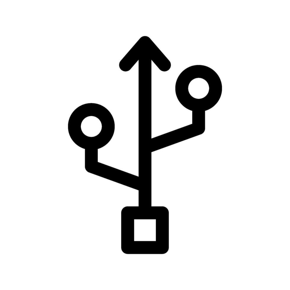 USB icoon vector symbool ontwerp illustratie
