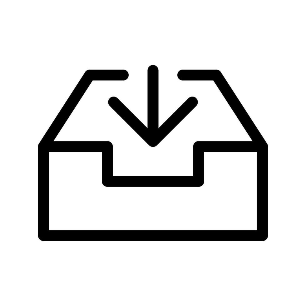 postvak IN icoon vector symbool ontwerp illustratie