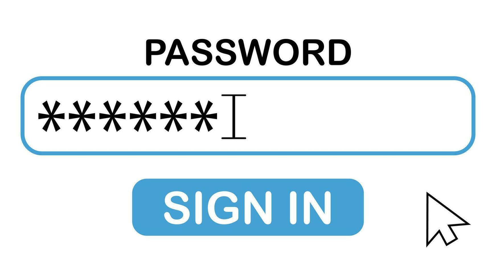 wachtwoord vulling koppel. gebruiker teken in bladzijde concept. vector illustratie