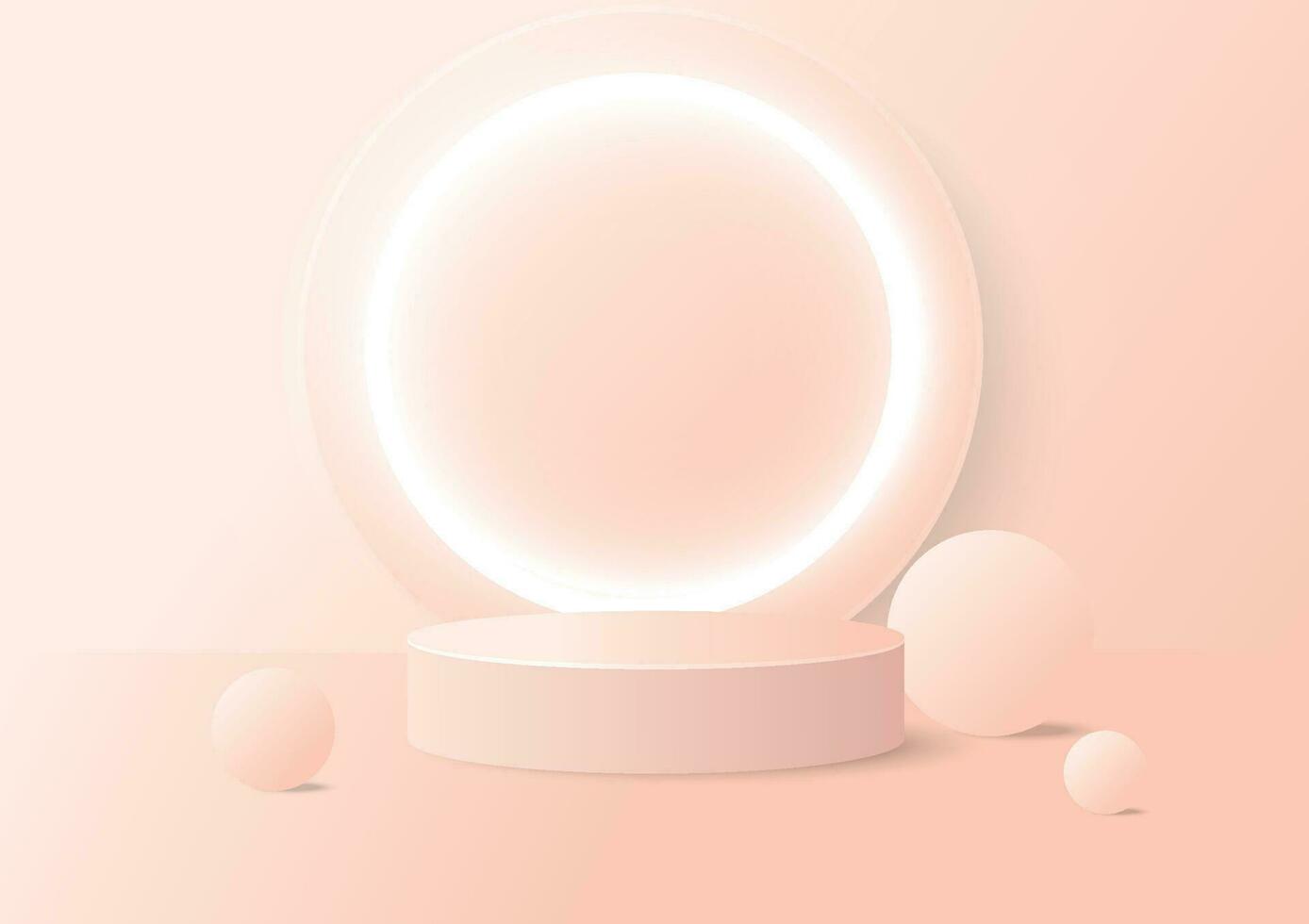 roze kamer achtergrond. abstract leeg studio. horizontaal bg. licht tafereel voor Product. vector