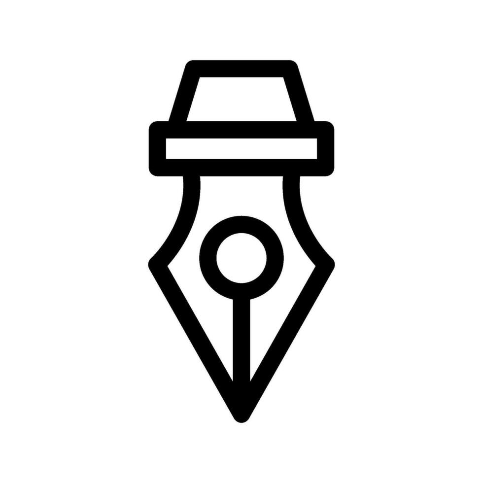 fontein pen icoon vector symbool ontwerp illustratie