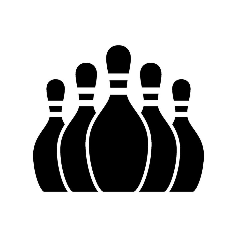 bowling opvallend zege icoon vector ontwerp Sjablonen