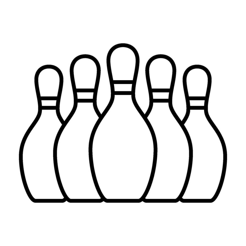 bowling opvallend zege icoon vector ontwerp Sjablonen