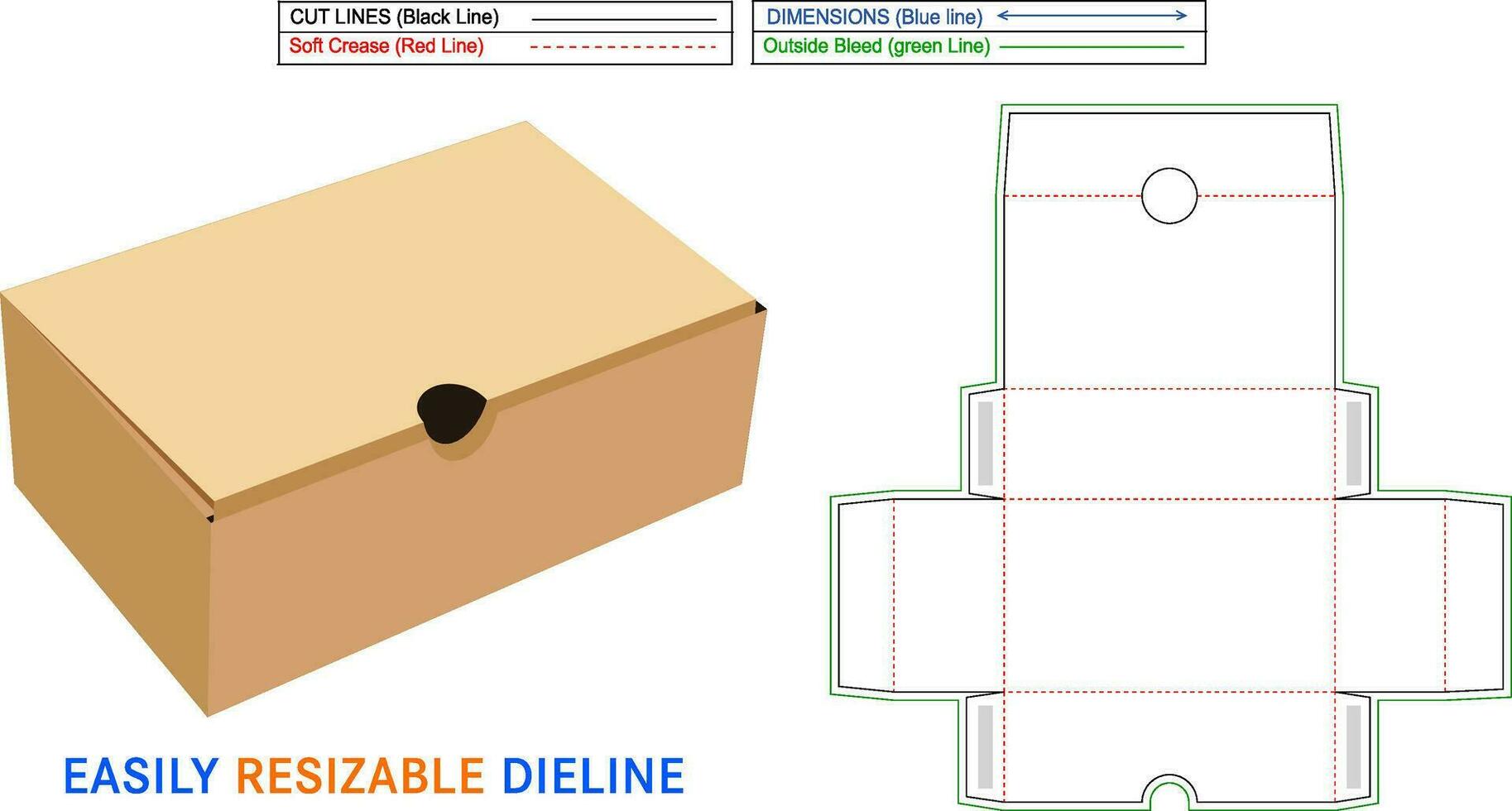 kinderen schoen doos dieline sjabloon en 3d vector het dossier