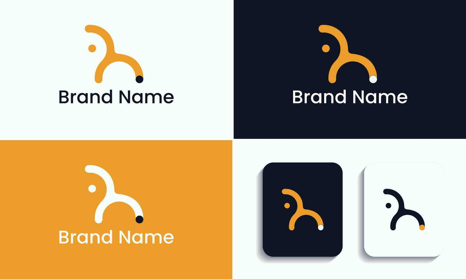 brief logo ontwerp en ph brief alfabet modern en creatief vector