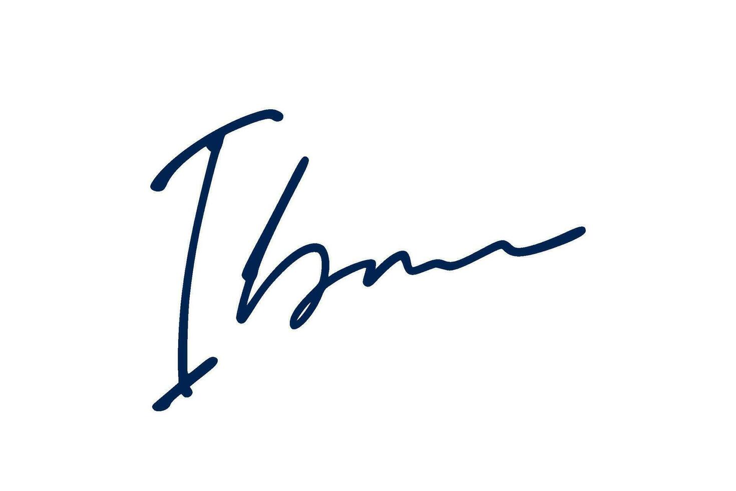 handtekening serie een ontwerp illustratie vector