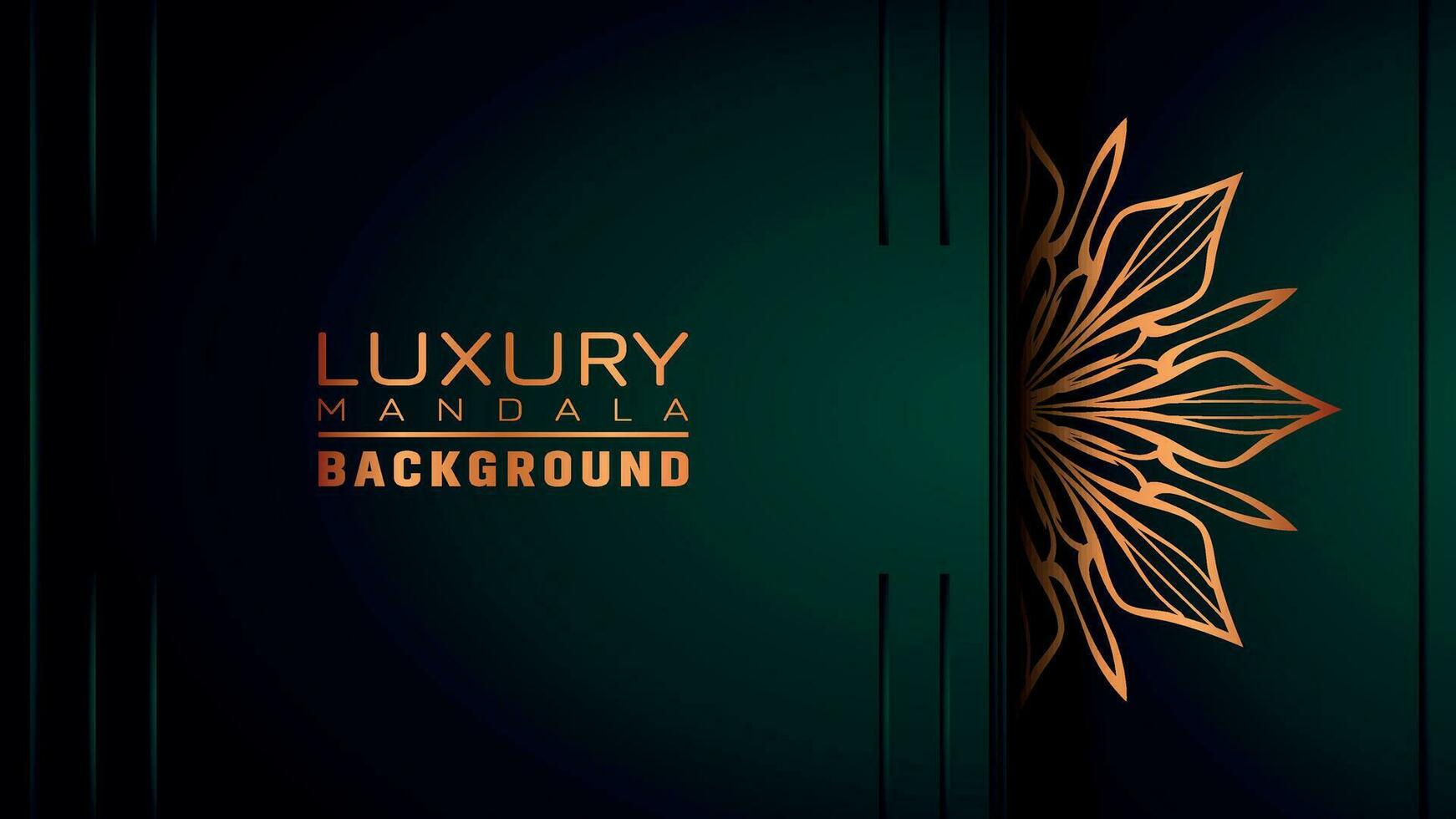 luxe mandala achtergrond sier, arabesk stijl met gouden arabesk patroon stijl. decoratief mandala ornament voor afdrukken, brochure, banier, omslag, poster, uitnodiging kaart vector