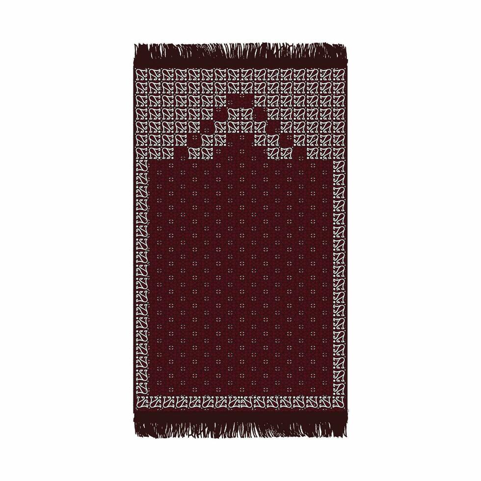 Islamitisch zwart kleur gebed mat tapijt Arabisch ontwerp vector