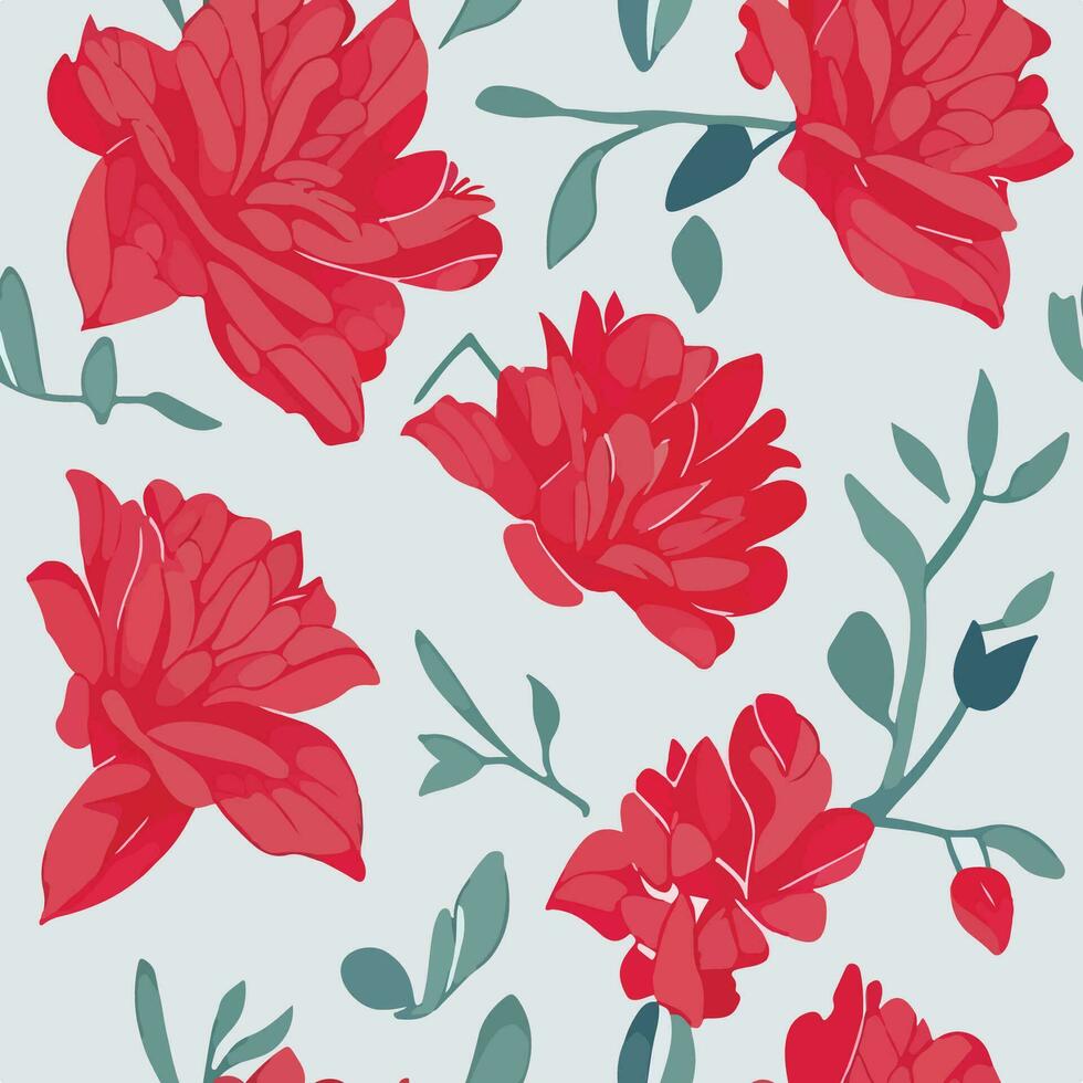 vector naadloos hand- getrokken waterverf bloem patroon. mooi bloemen achtergrond ontwerp.