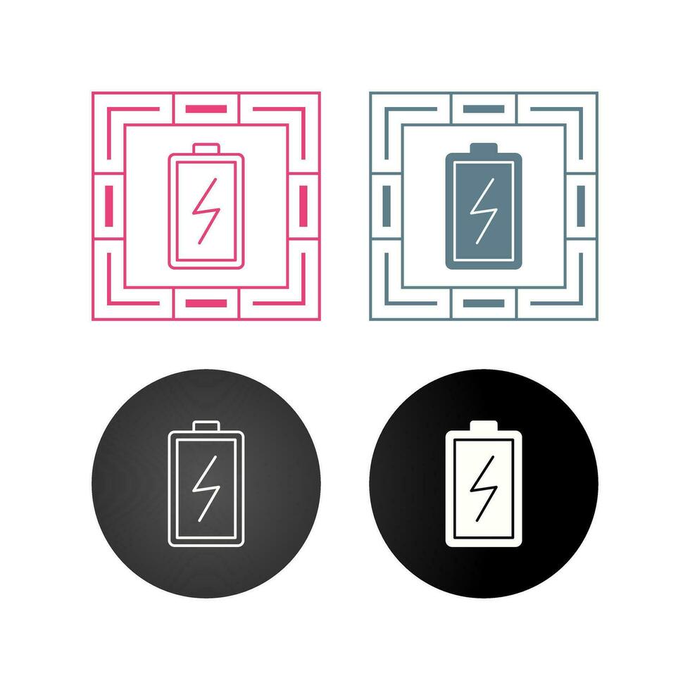 pictogram batterij opladen vector