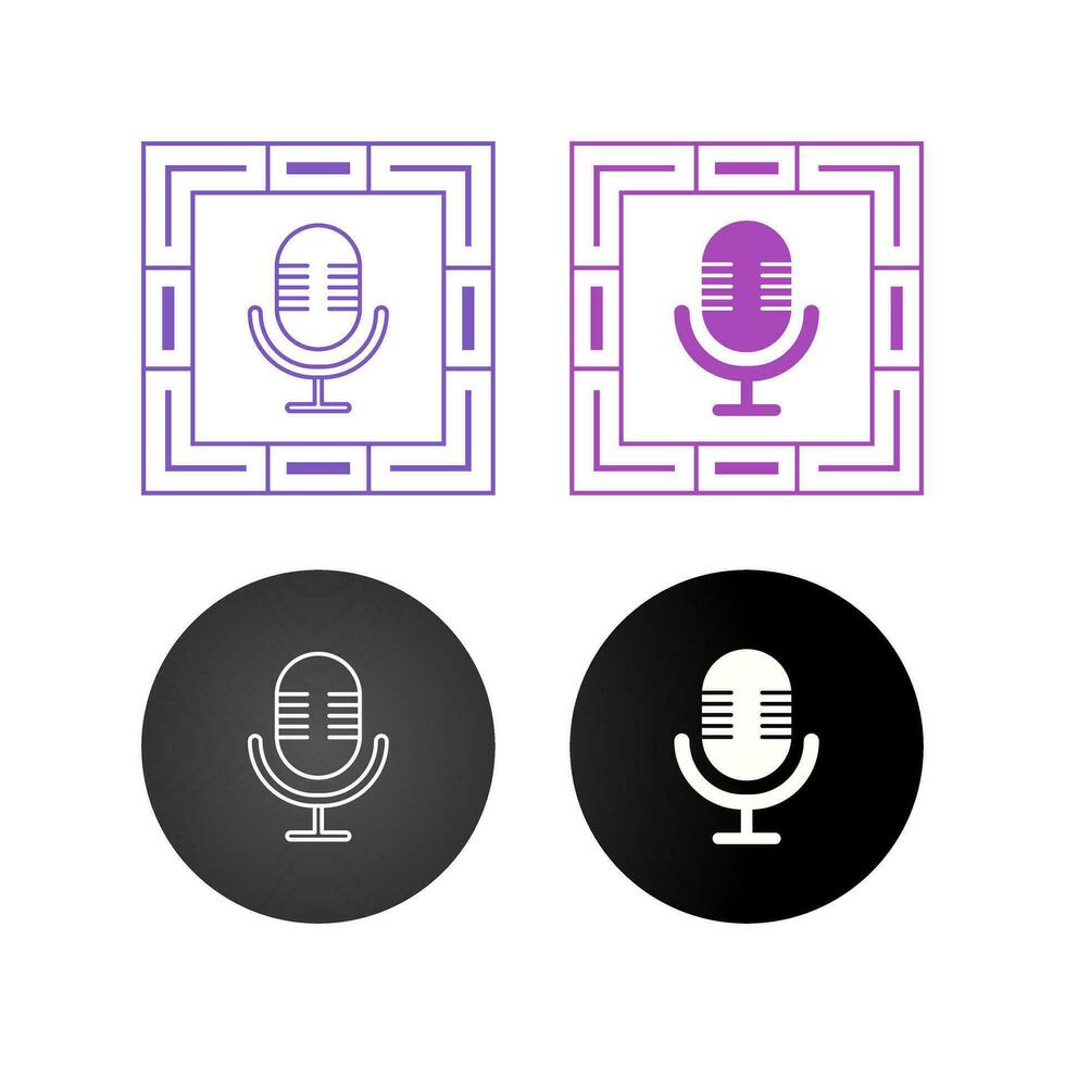 microfoon vector pictogram