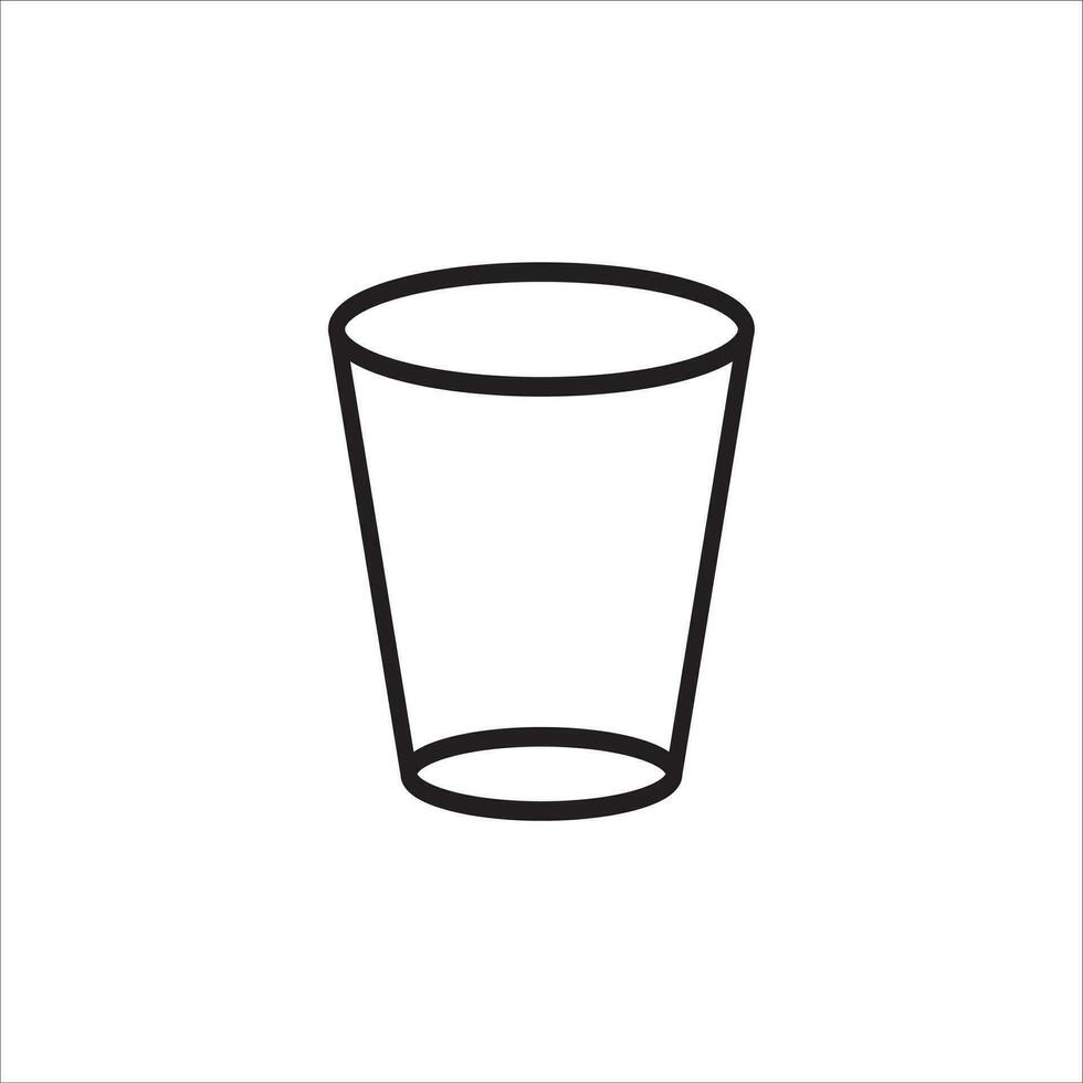 glas van water icoon vector illustratie symbool