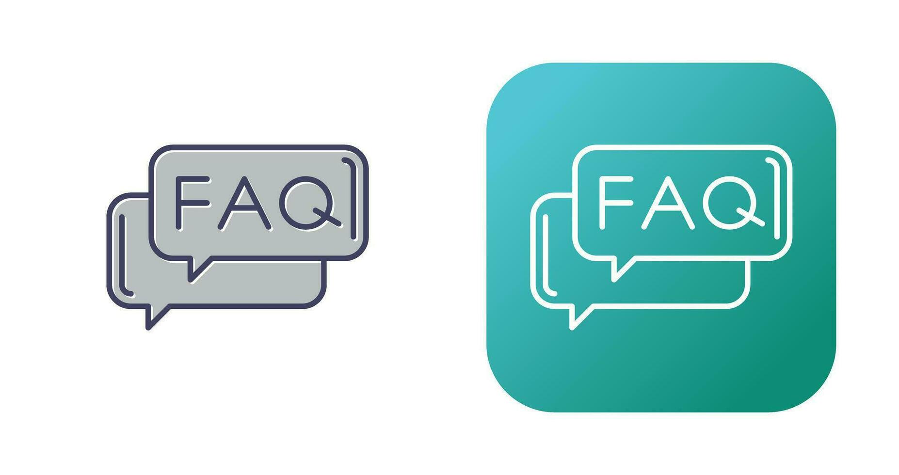 FAQ vector icoon