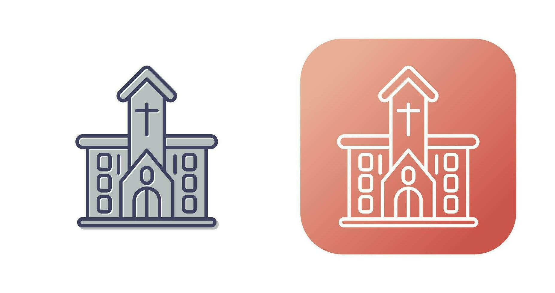 kerk vector pictogram