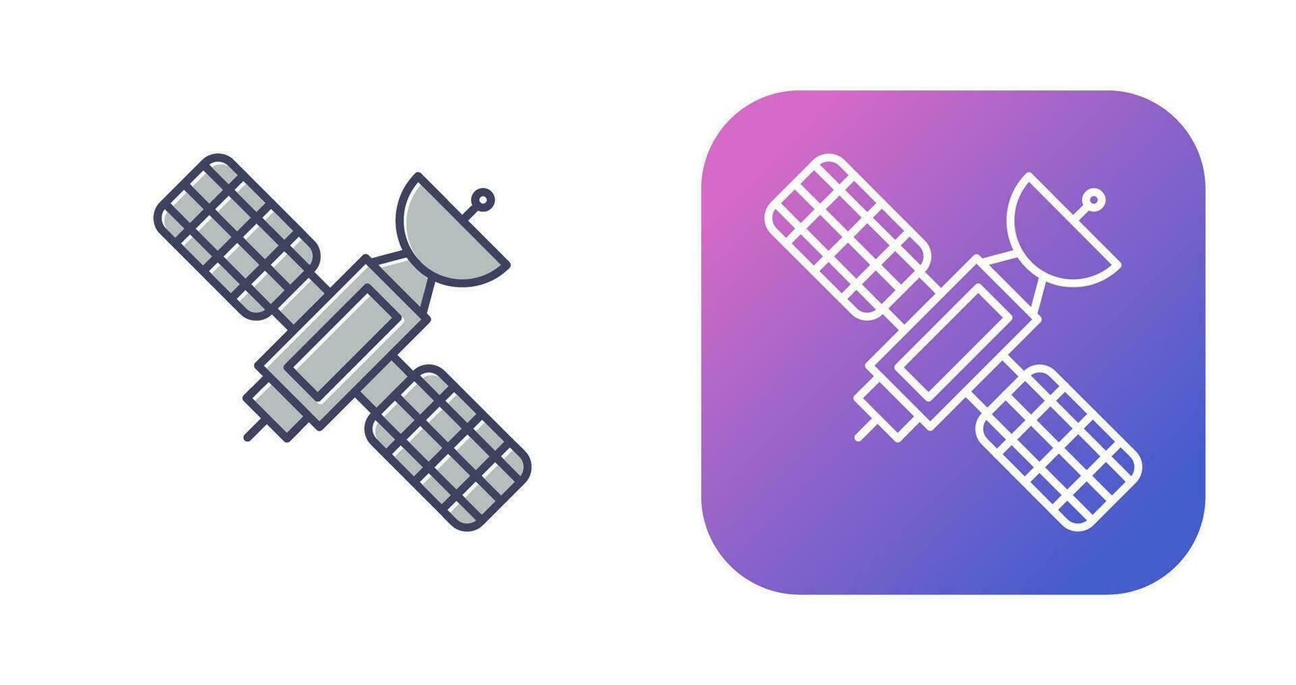 satelliet vector pictogram