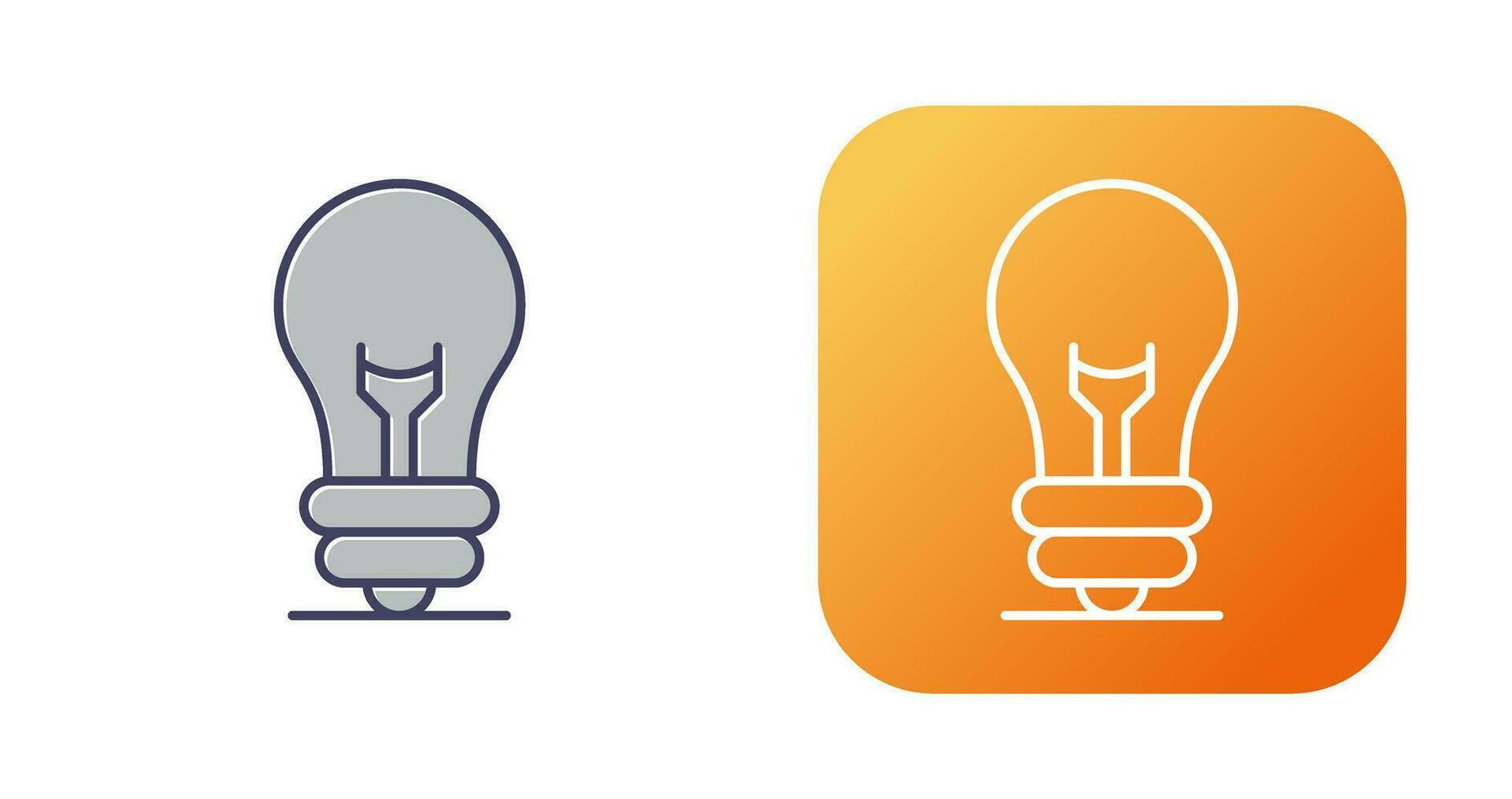 gloeilamp vector pictogram