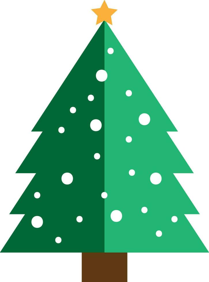Kerstmis boom icoon geïsoleerd Aan wit achtergrond vector