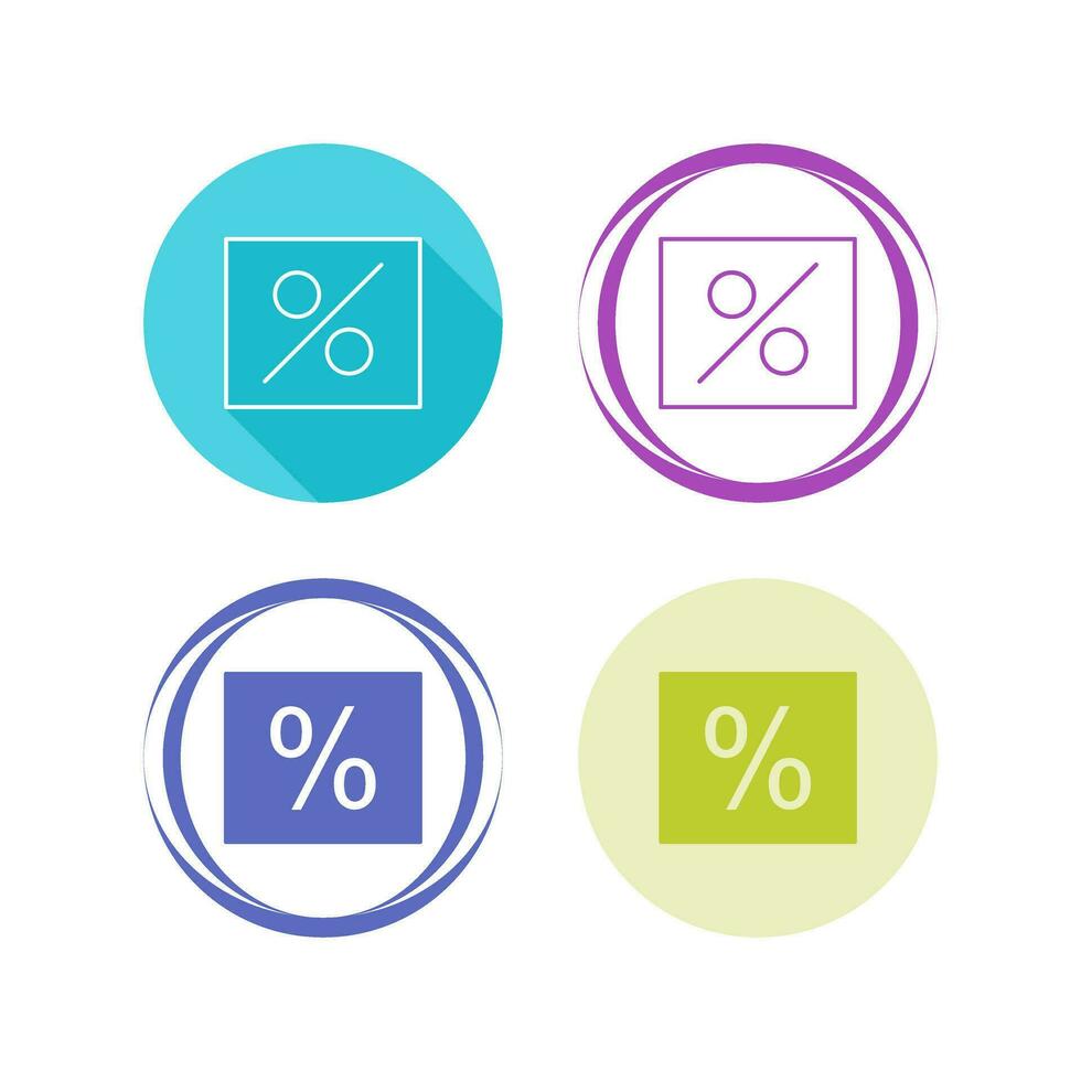 percentage vector icoon