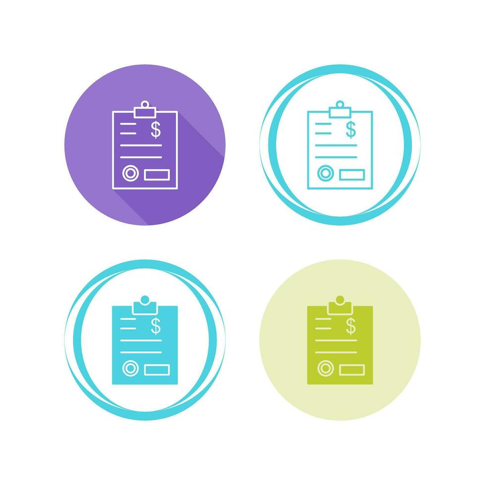 factuur vector pictogram