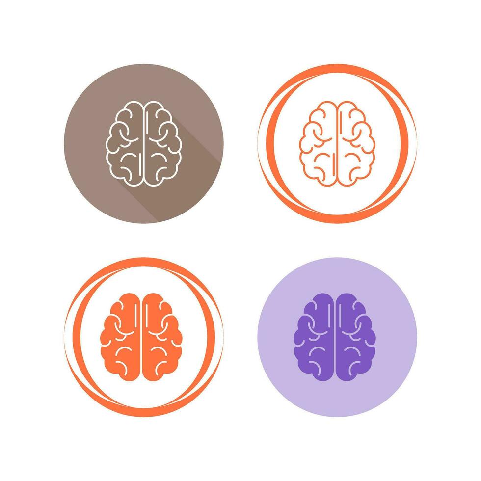 hersenen vector pictogram