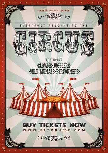 Vintage Circus achtergrond vector