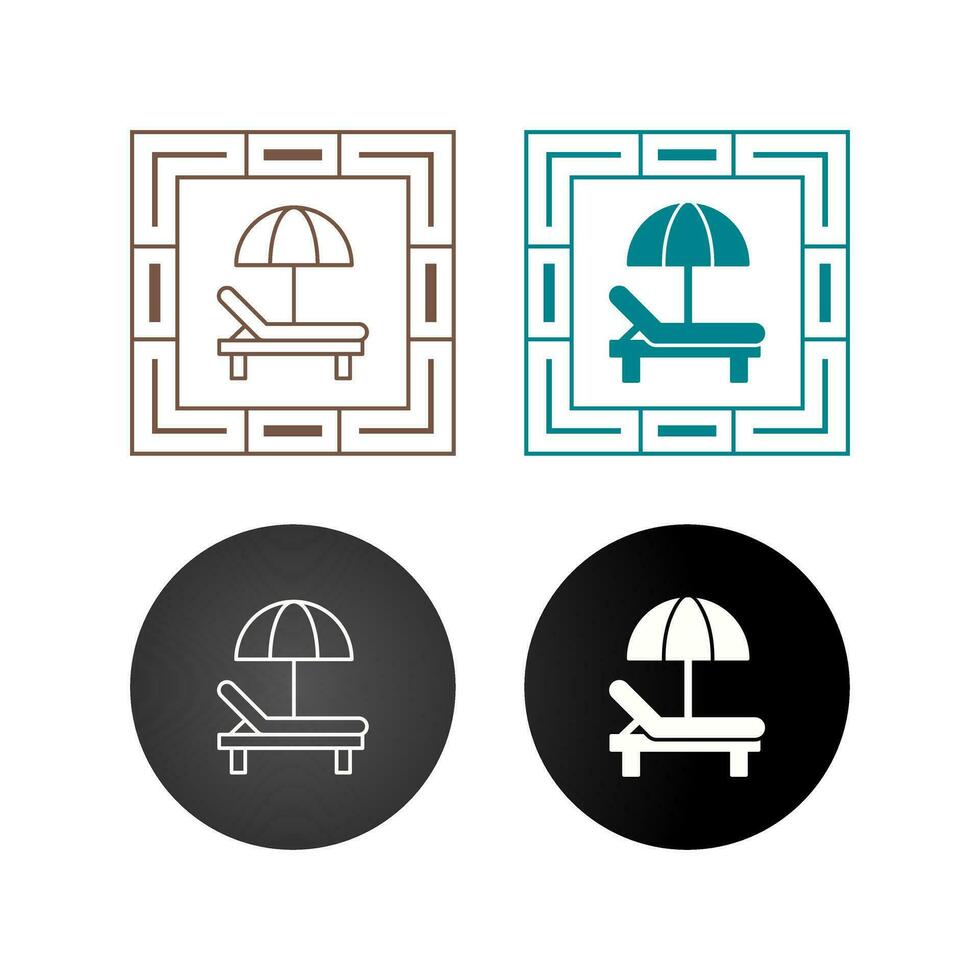 zonnebank vector pictogram