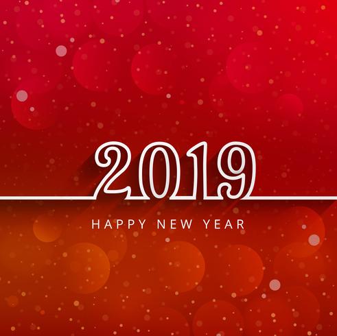 2019 Gelukkig Nieuwjaar viering achtergrond vector