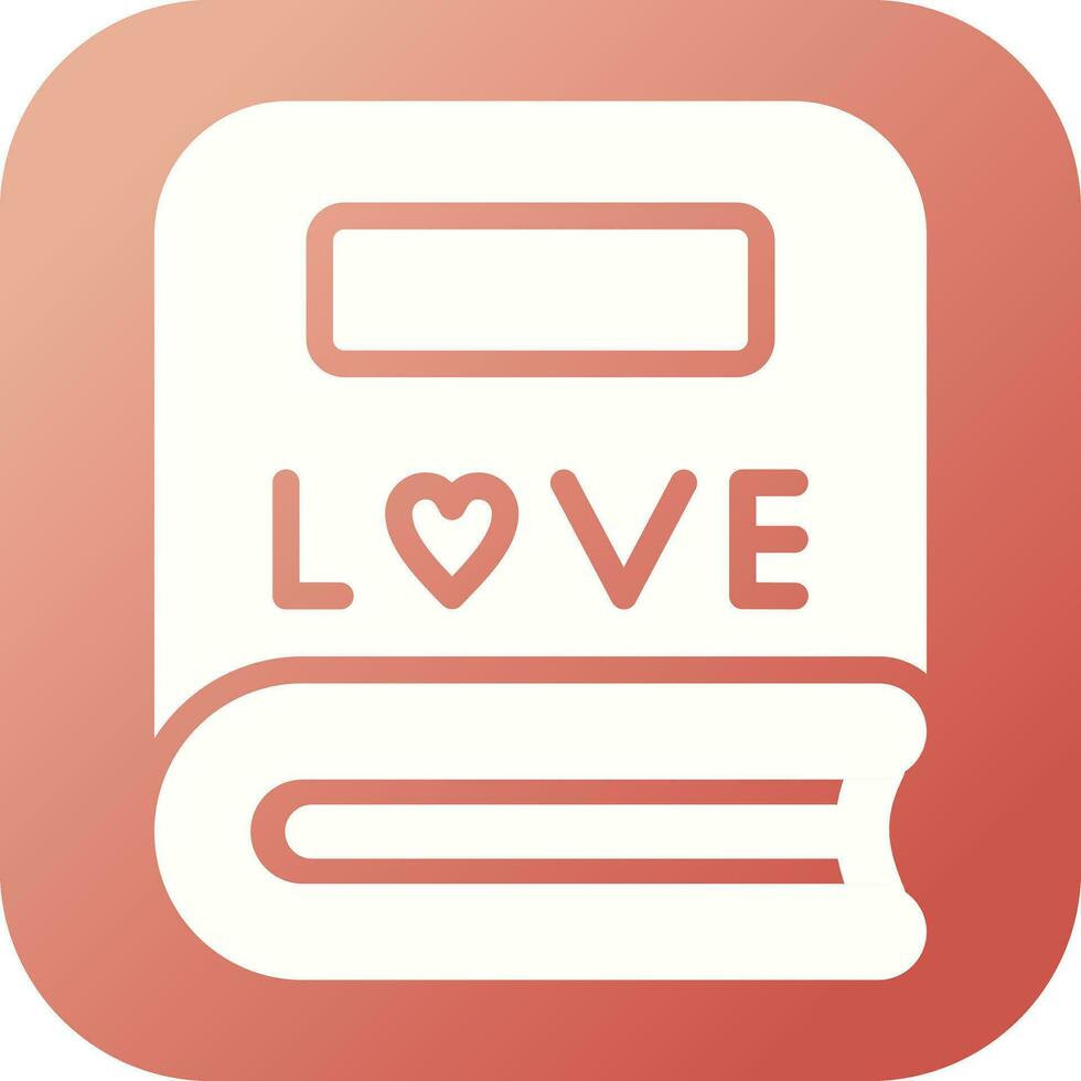 liefde verhaal boek vector icoon