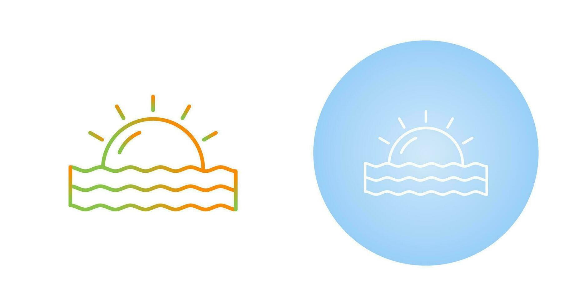 zonsondergang vector pictogram