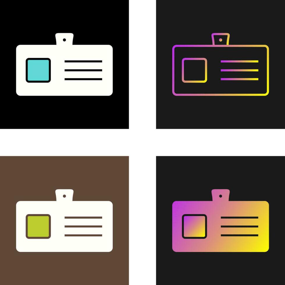 identiteitskaart vector icon