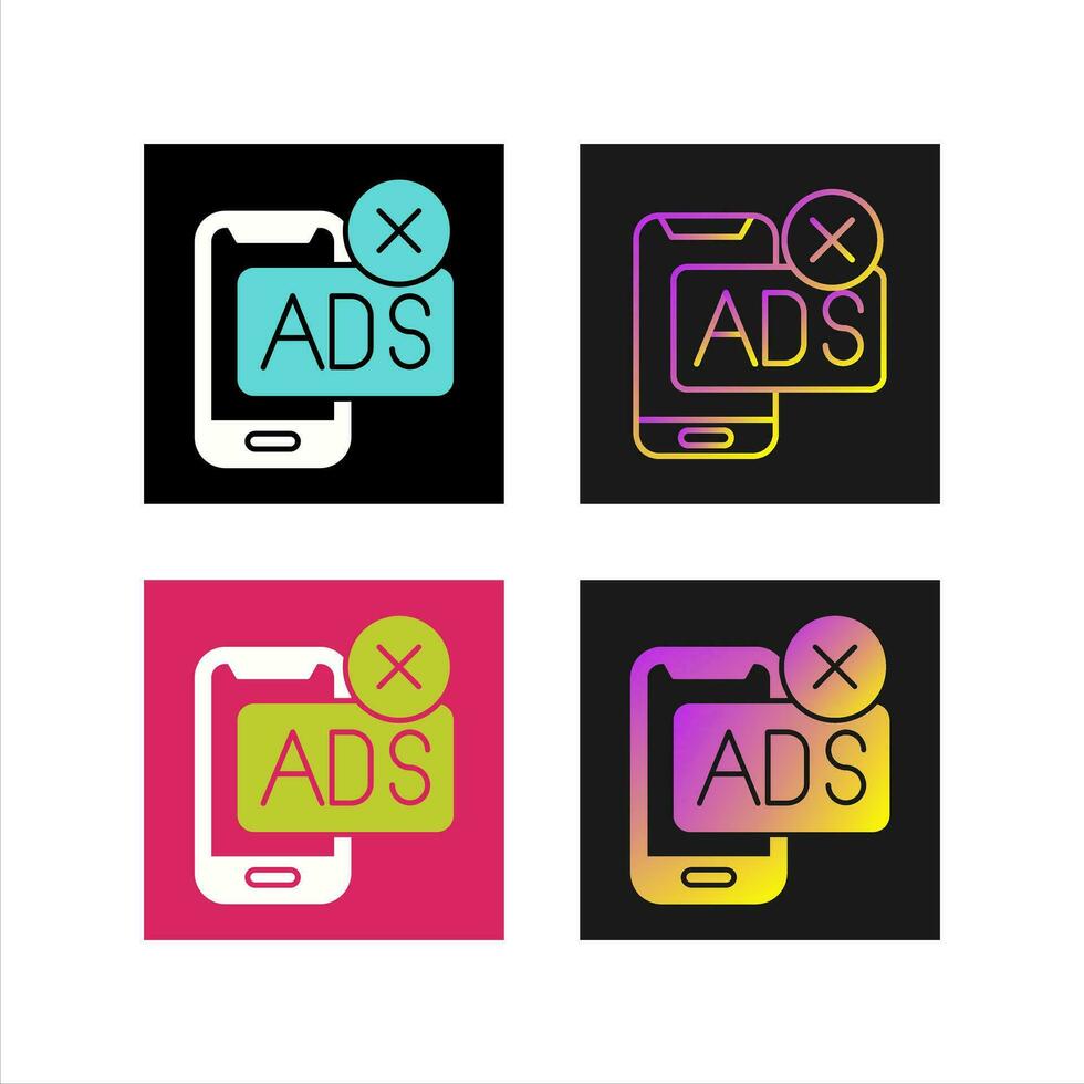 advertentieblok vector pictogram