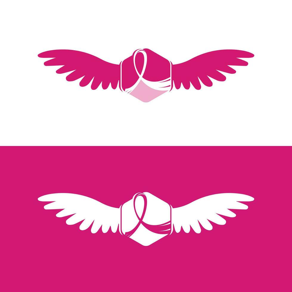 roze lint borst kanker vector illustratie ontwerp.